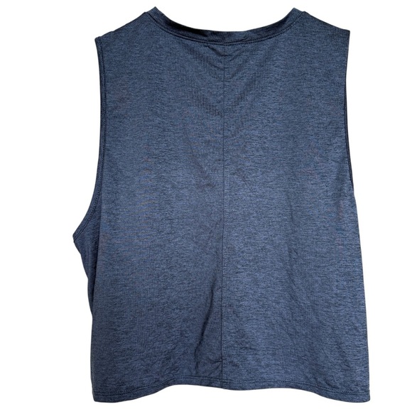 Threads 4 Thought Women's Blue Cropped Tank Top Size L Activewear Gym Work Out - Picture 3 of 7